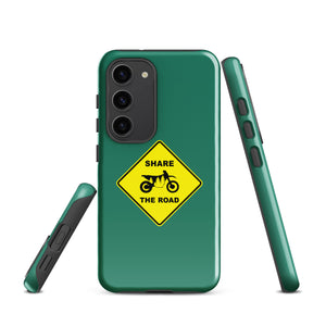 Share The Road Phone Case, Tough, Samsung, Mile Marker