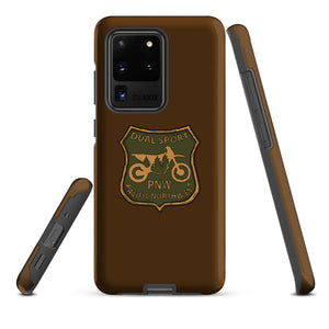 Sketchy Doodle Phone Case, Tough, Samsung, Brown