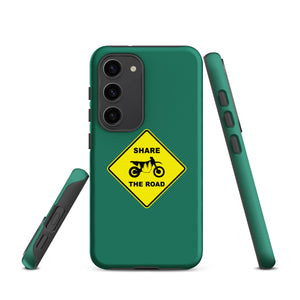 Share The Road Phone Case, Tough, Samsung, Mile Marker