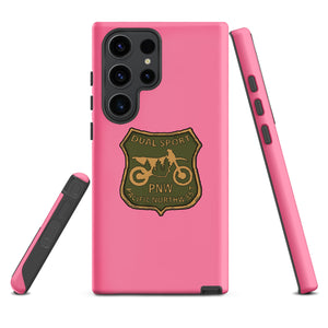 Sketchy Doodle Phone Case, Tough, Samsung, Pink