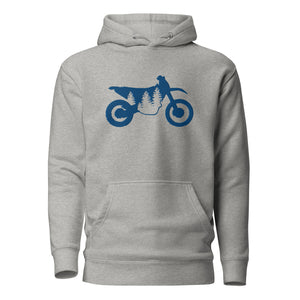 TreeBike Hoodie, Embroidered, Blue