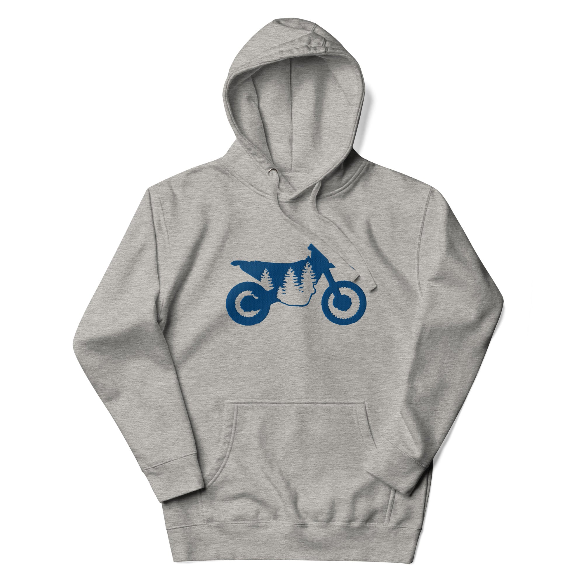 TreeBike Hoodie, Embroidered, Blue