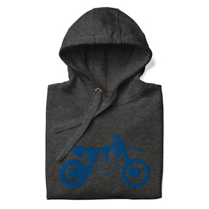 TreeBike Hoodie, Embroidered, Blue