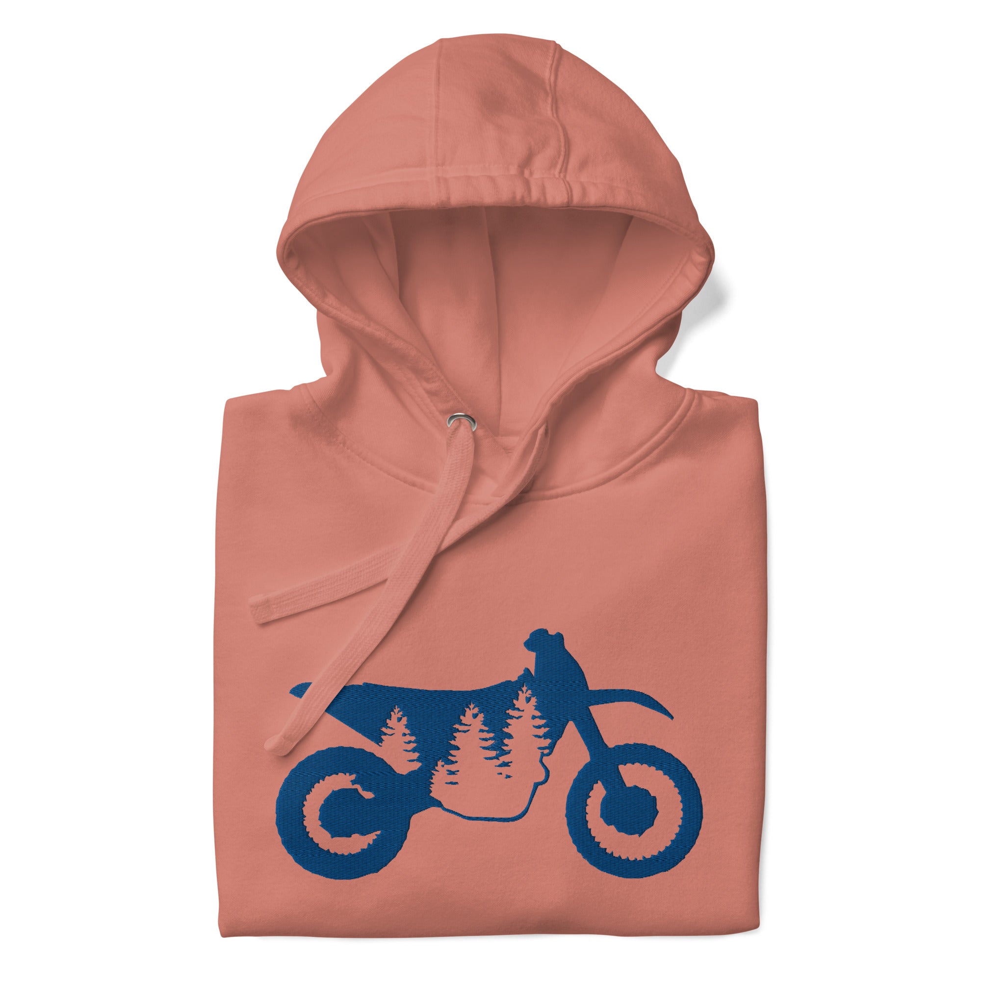 TreeBike Hoodie, Embroidered, Blue