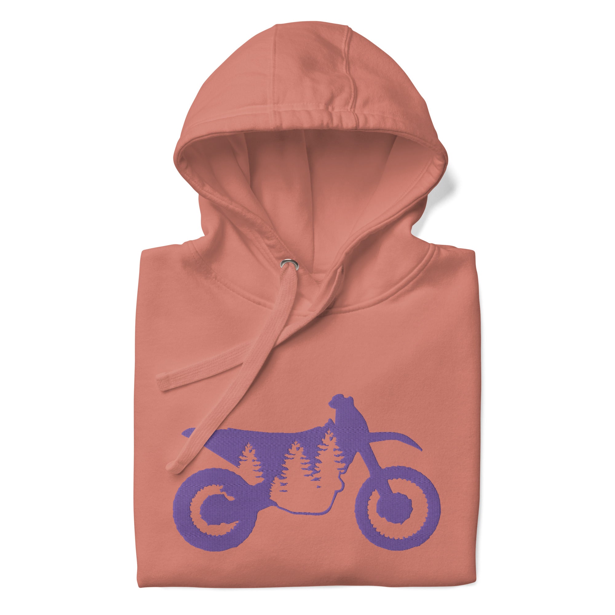 TreeBike Hoodie, Embroidered, Purple