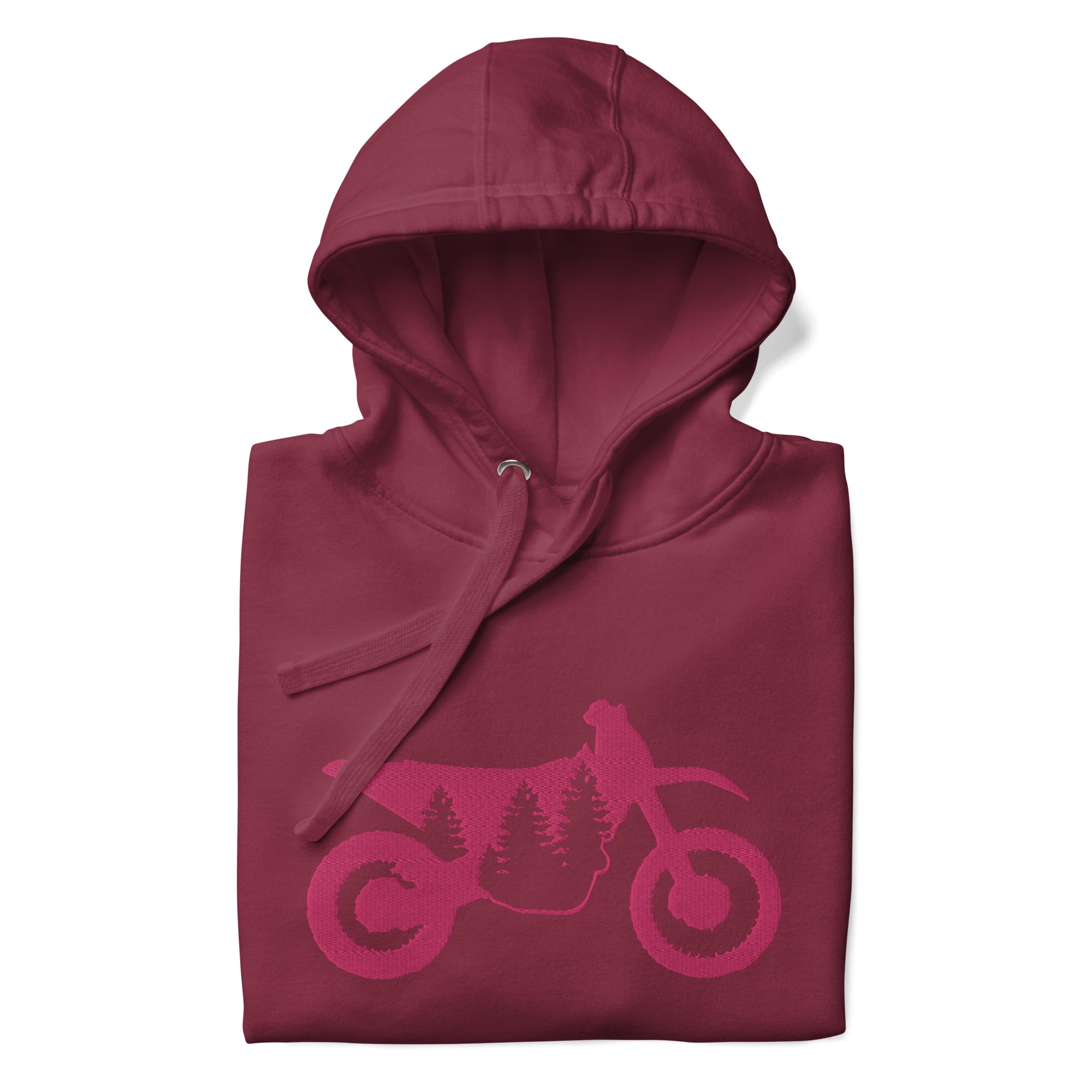 TreeBike Hoodie, Embroidered, Pink