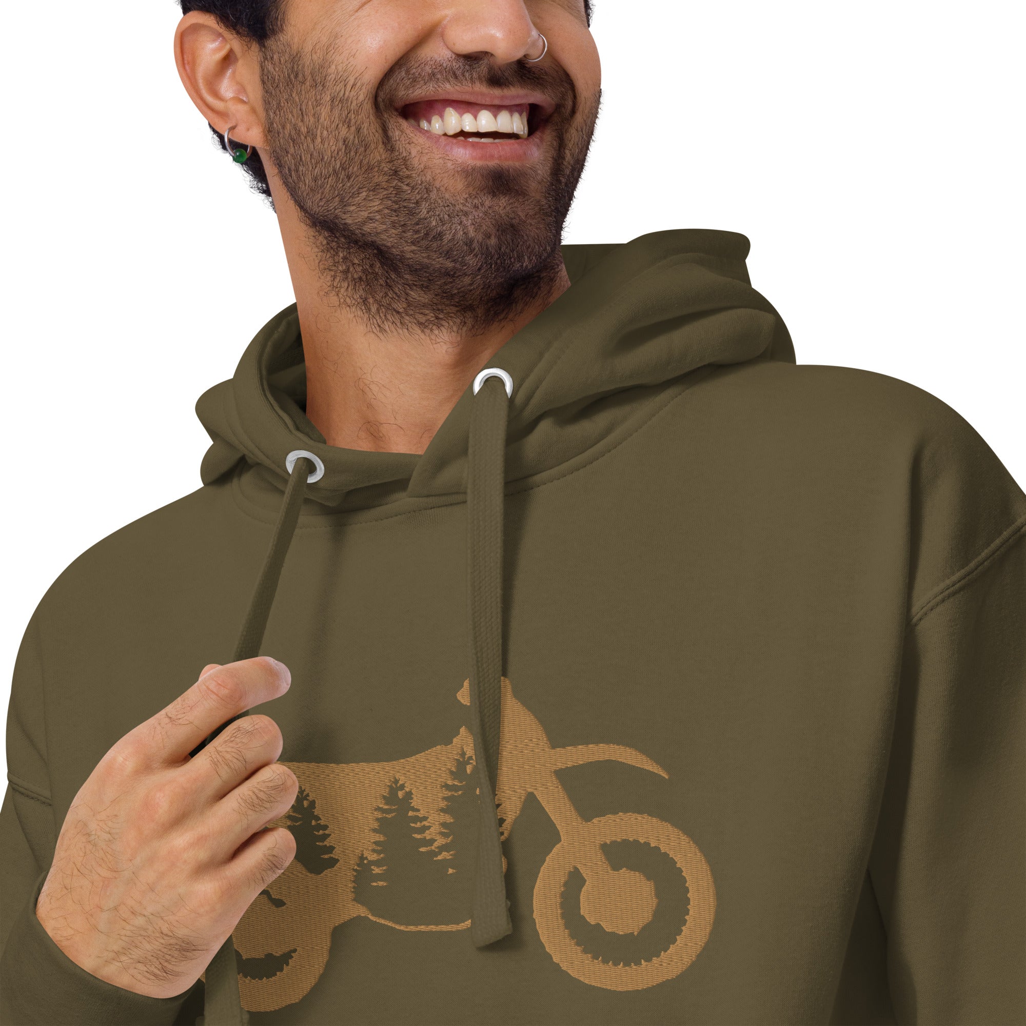 TreeBike Hoodie, Embroidered, PNWDS