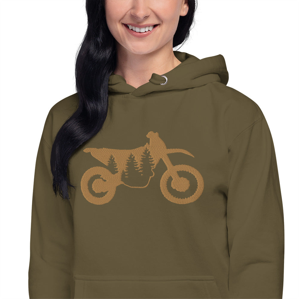 TreeBike Hoodie, Embroidered, PNWDS