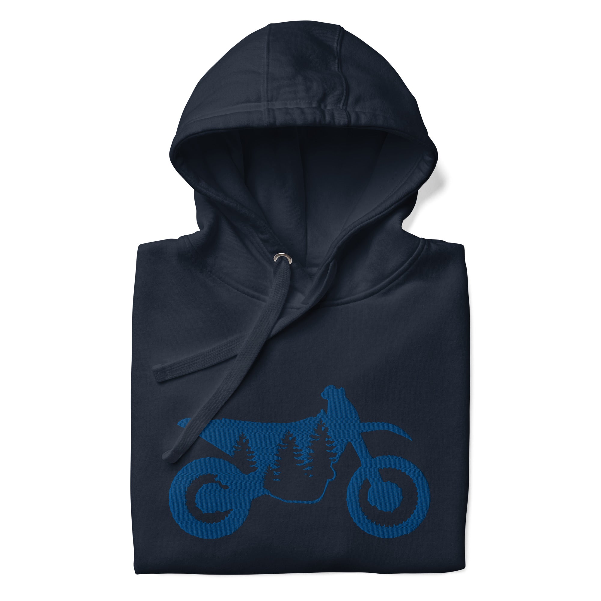 TreeBike Hoodie, Embroidered, Blue