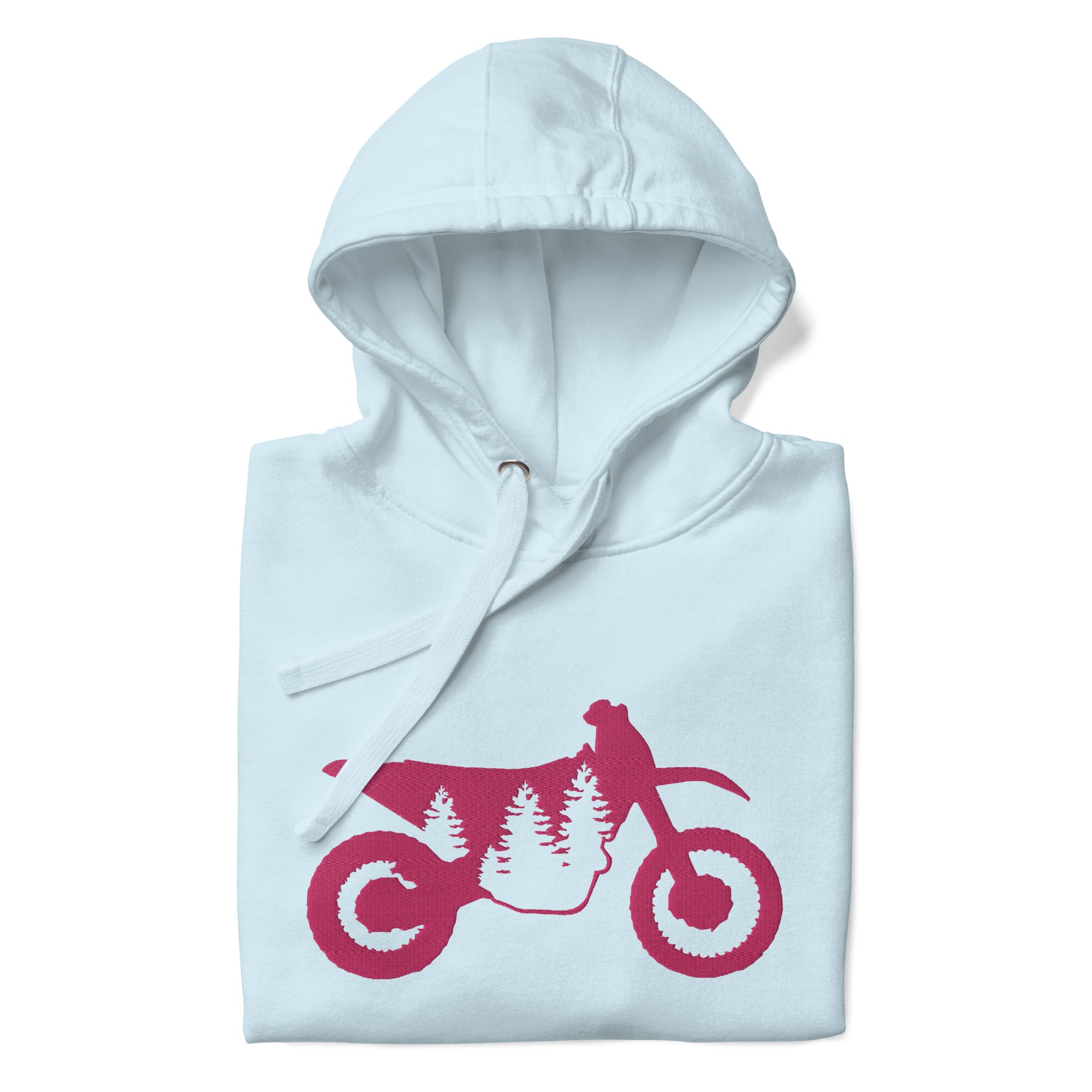 TreeBike Hoodie, Embroidered, Pink