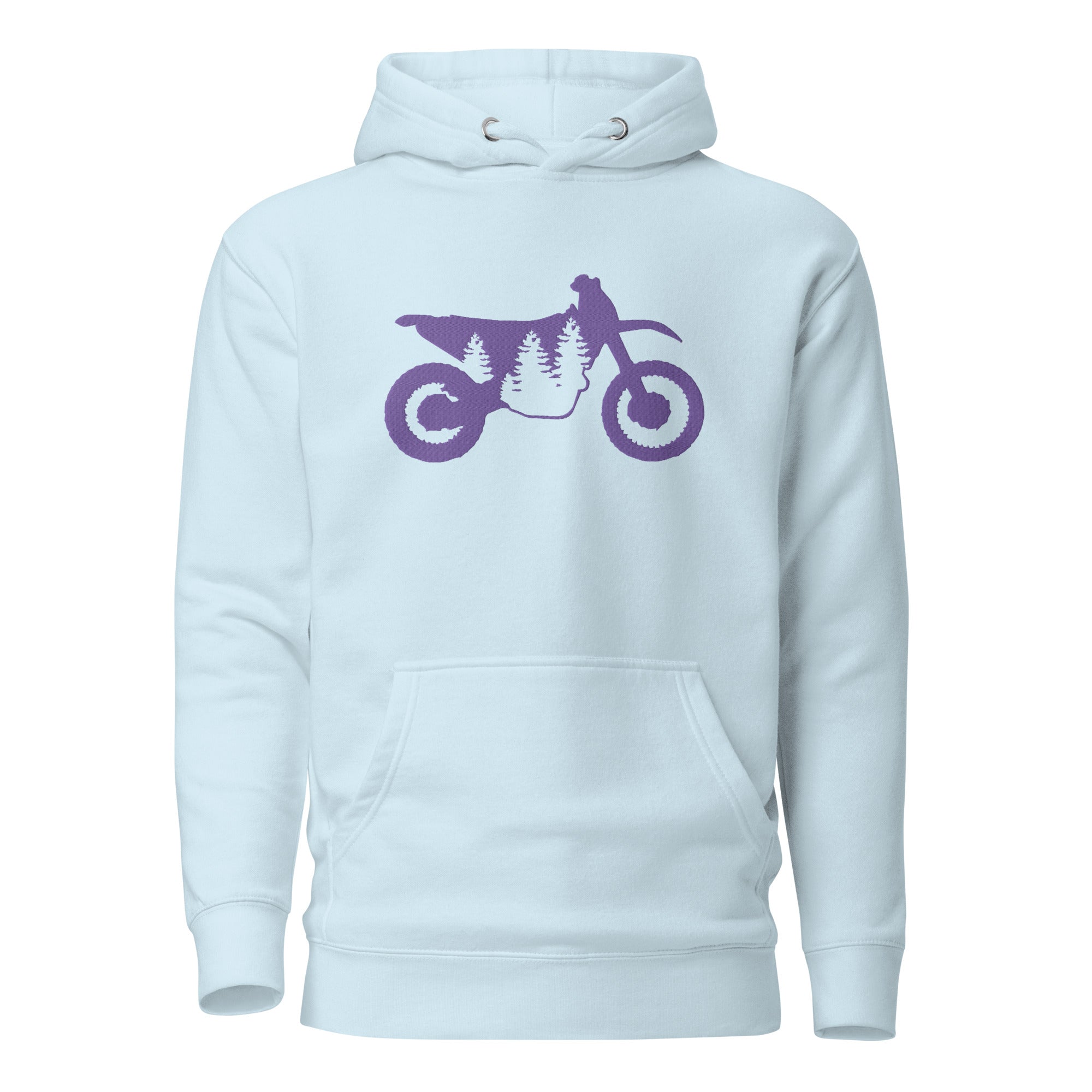 TreeBike Hoodie, Embroidered, Purple