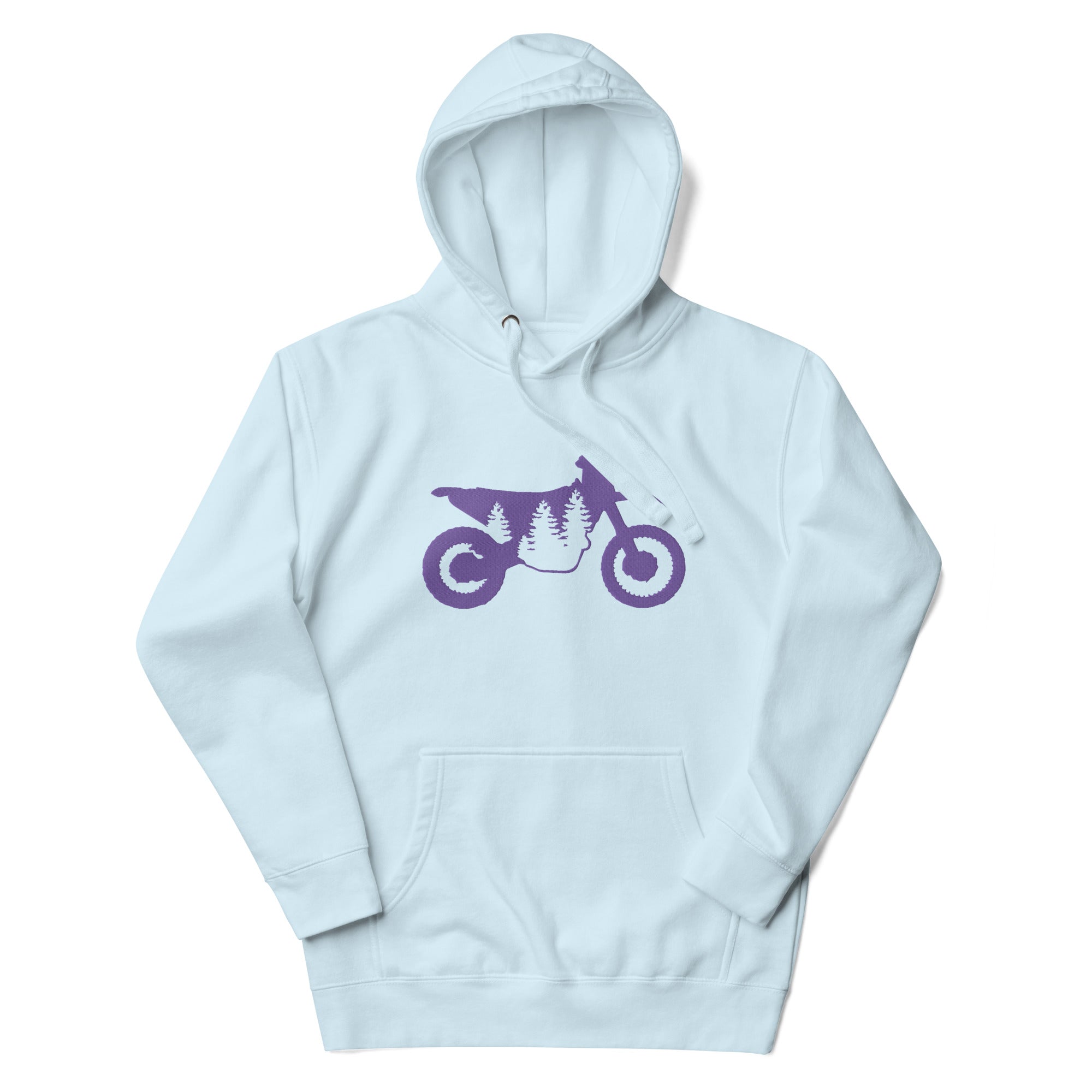 TreeBike Hoodie, Embroidered, Purple