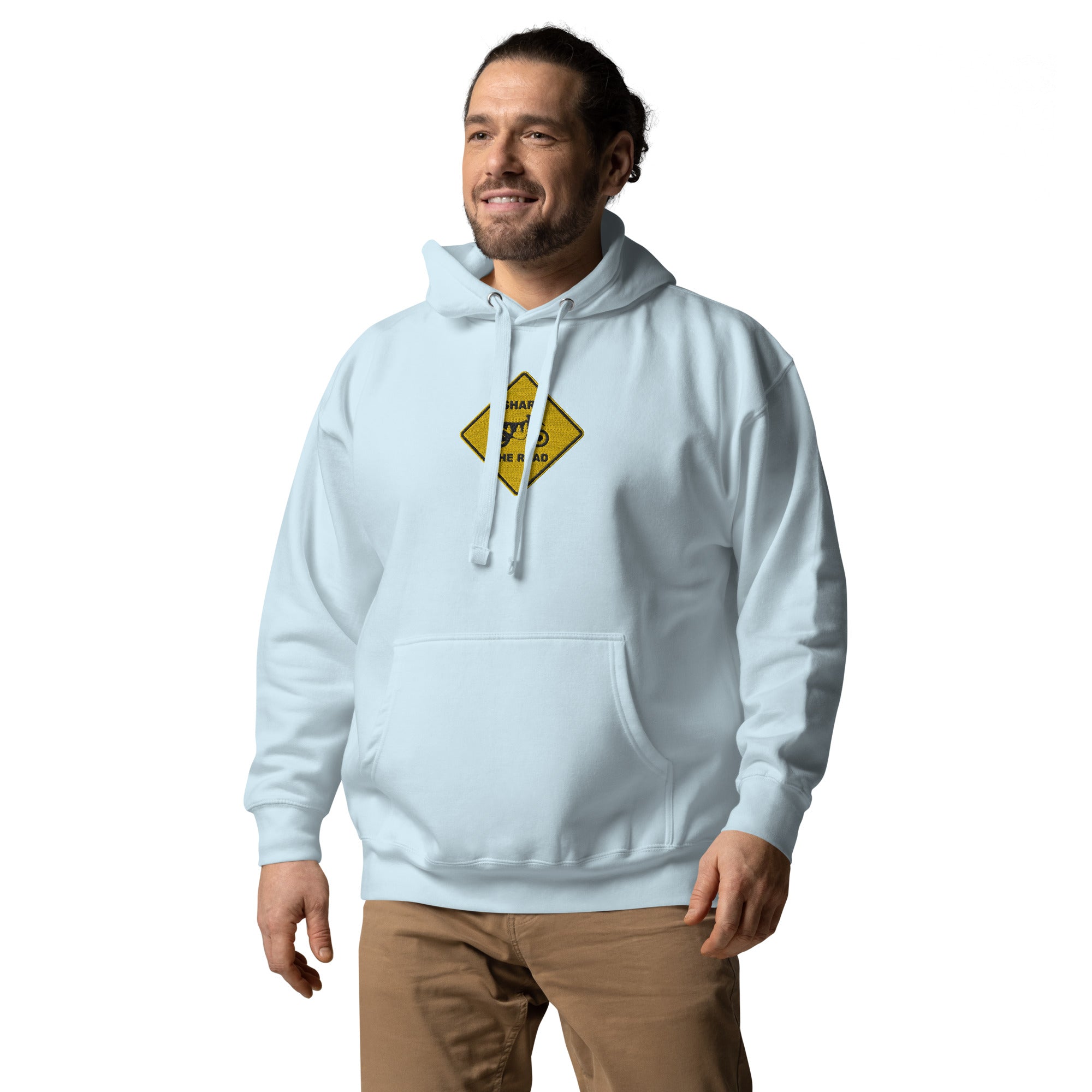 Share The Road Hoodie, Embroidered