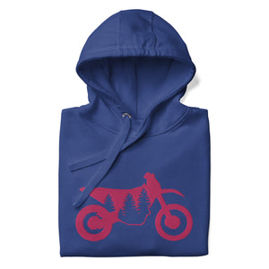 TreeBike Hoodie, Embroidered, Pink