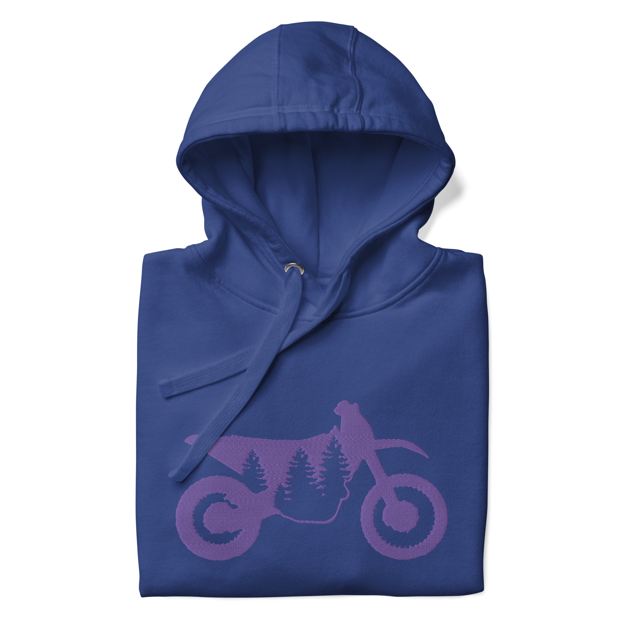 TreeBike Hoodie, Embroidered, Purple