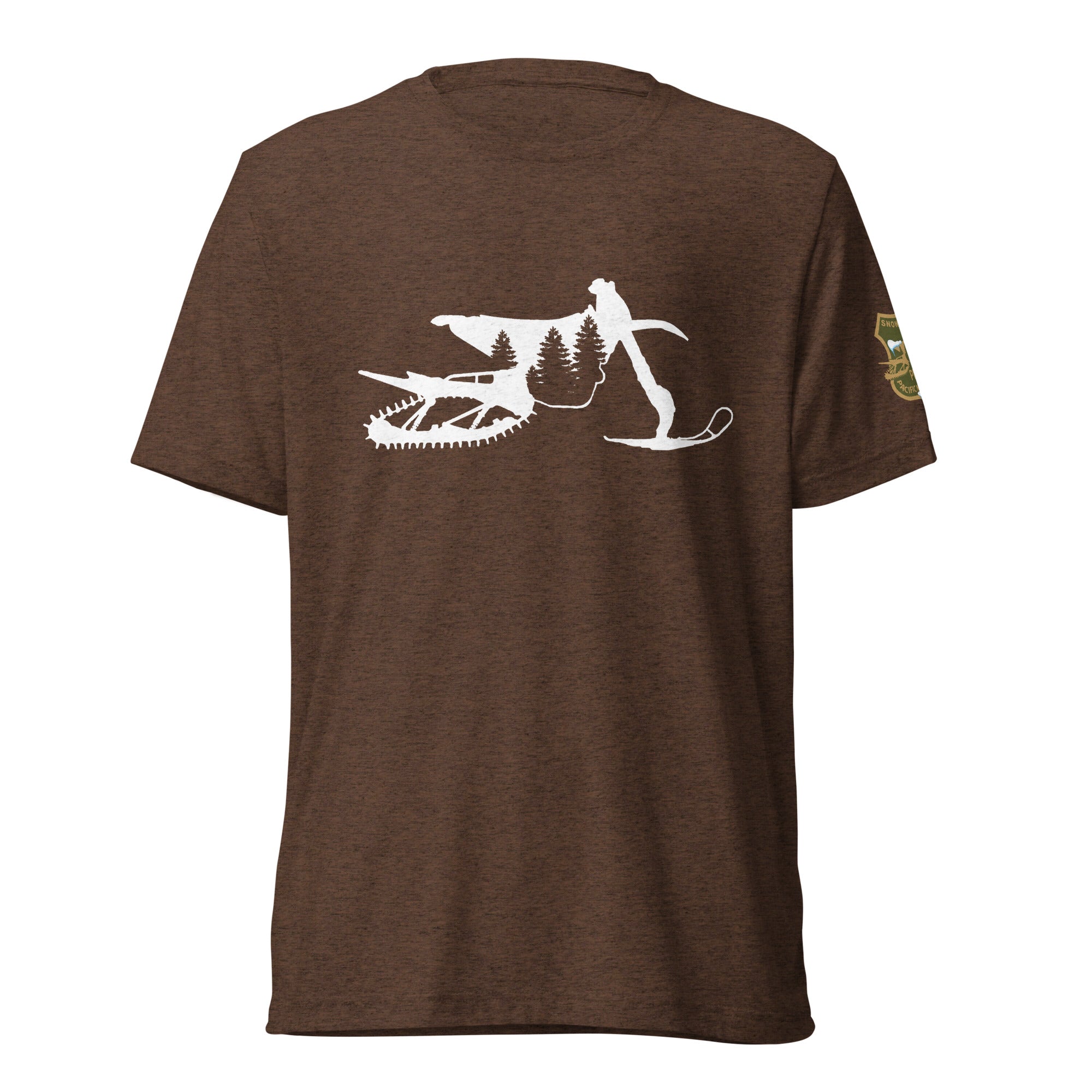 SnowBike Shirt, Tri-Blend, White