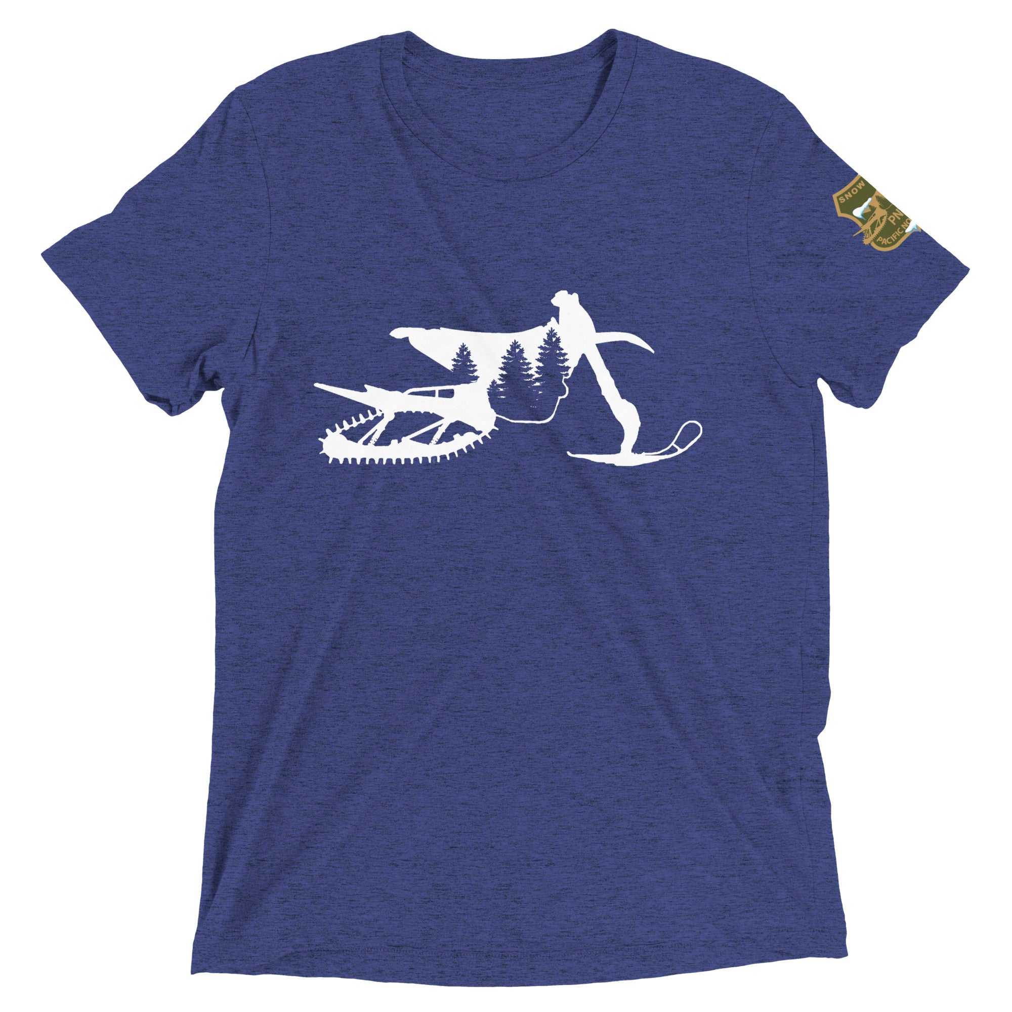 SnowBike Shirt, Tri-Blend, White