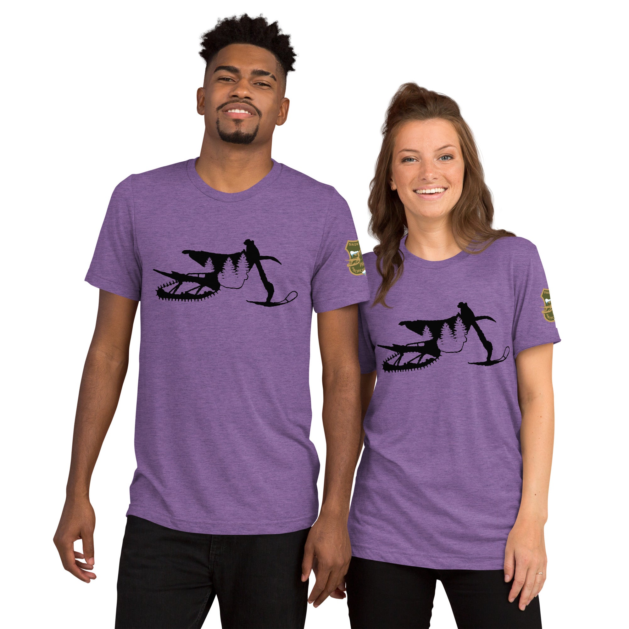 SnowBike Shirt, Tri-Blend, Black